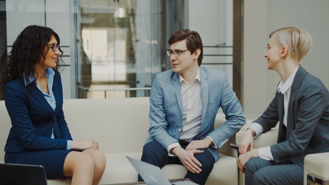 business professionals in emotional discussion