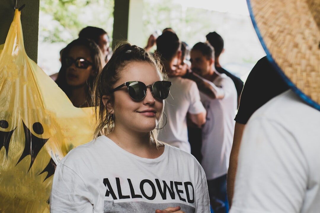 Large diverse group of Brazilian people gathered outdoors smiling
